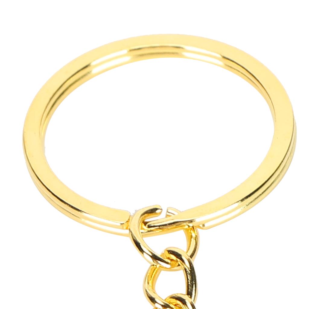 10pcs Key Ring Alloy Key Chain Ring Parts with Screw Eye Pin Connector DIY AccessoriesGold 25mm / 1in