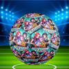 Custom Name Personalized Kpop Demon Hunter Print Size 5 Soccer Ball Training & Match Football, for Team, Kicking, Gift for Football Enthusiasts