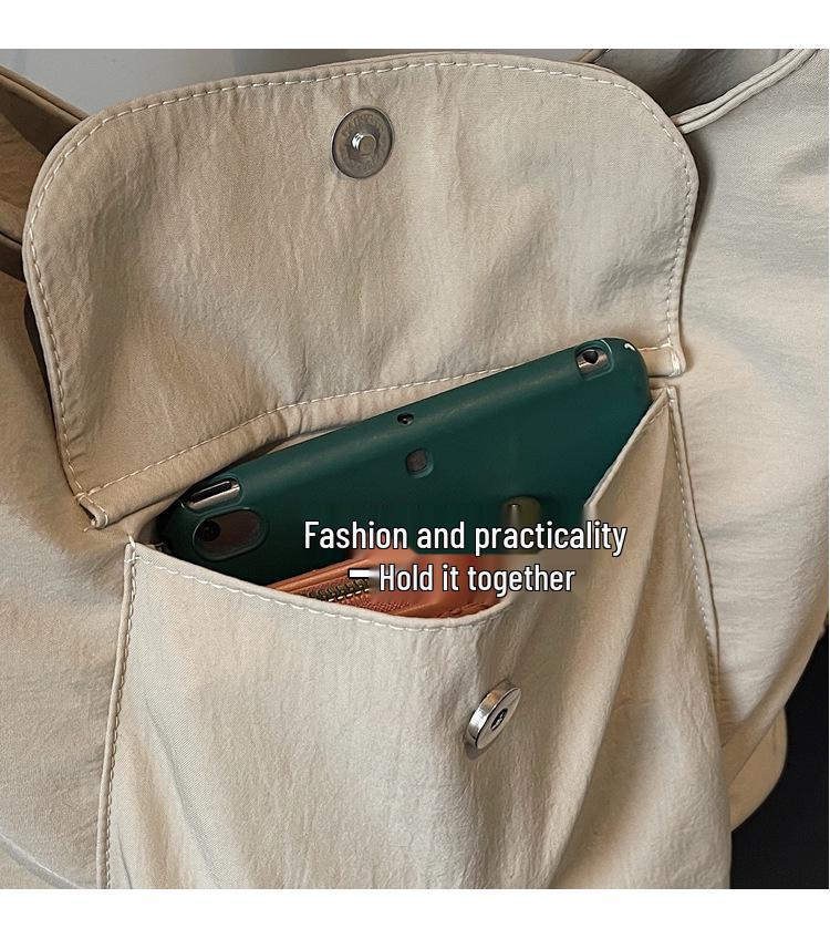 Women's 2026 Large Capacity Canvas Tote - Trendy Student & Commuter Shoulder Bag