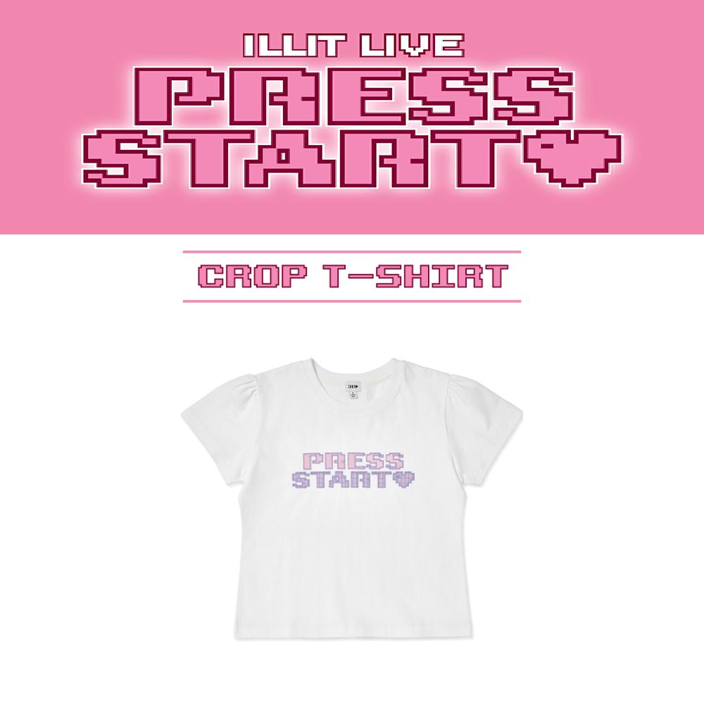 2-й предзаказ ILLIT LIVE PRESS START Укороченная футболка L size