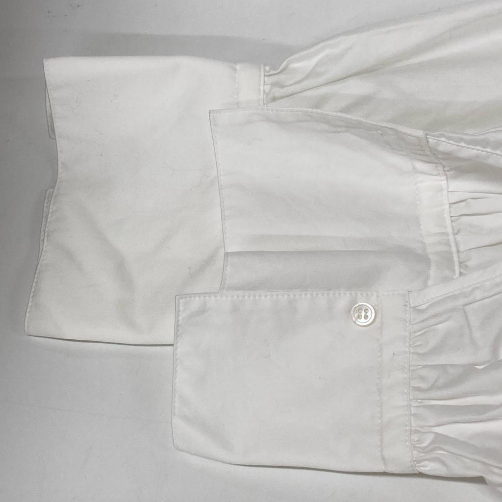 ebure White cotton twill shirt dress dress 36 whiteUsed