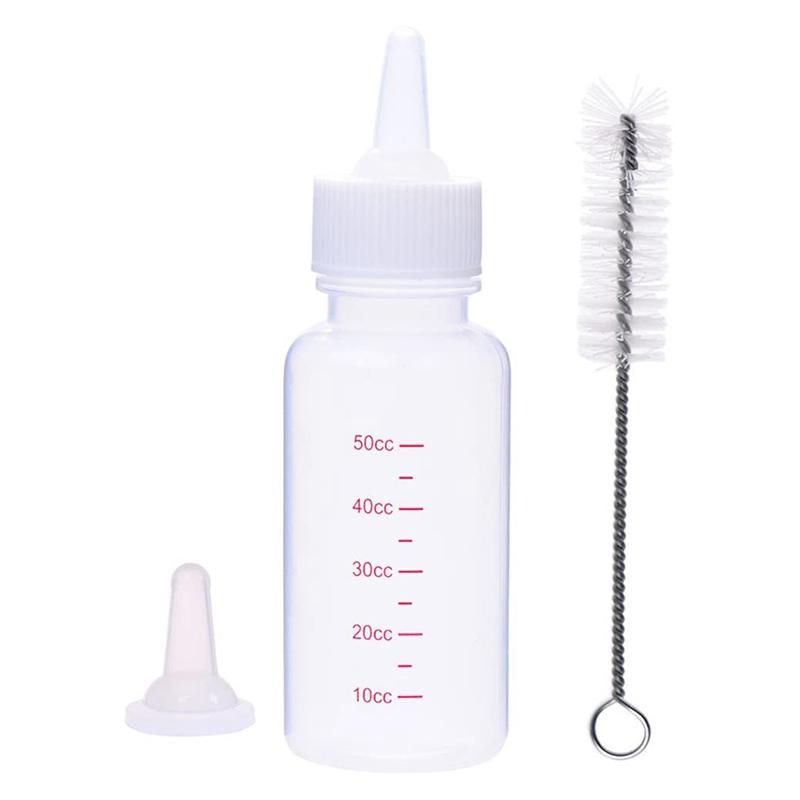 

M-Modern-Pet Nursing Bottle Kits Replacement Nipple Cat Feeding Bottle For Newborn Kittens, Puppies, Rabbits, Small Animals белый