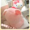 Official Sanrio Hello Kitty Bunny Costume Plush Animals Toy Kawaii Squishy Stuffed Doll With Bow For Girls Fans Birthday Gift