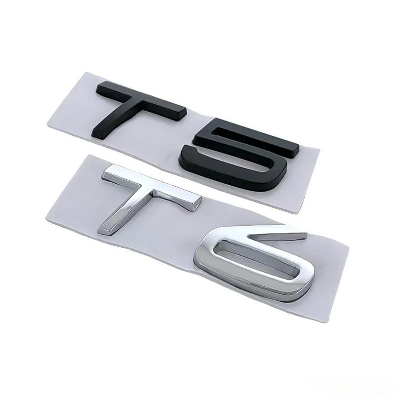 T5 T6 AWD Logo Car Rear Trunk Emblem Sticker for Volvo S60 V60 S80 XC60 XC90 Auto Body Badge Decal Accessories