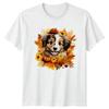 Autumn Puppy Watercolor TShirt Autumn Puppy Dog Autumn Gift For Him And Her