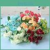 Vibrant 15 Heads Fake Rose Silk Flower Bouquet Ideal For Home And Party Decoration