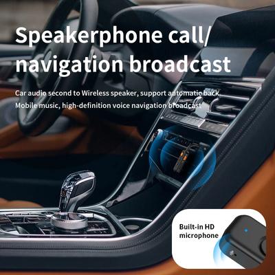 3.5mm Aux Bluetooth 5.4 Receiver Transmitter 2-in-1 Wireless Audio Adapter for TV Headset Car Radio Flight Mp3 Player Speaker