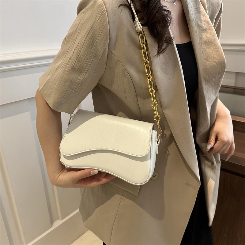 Textured French Niche Design Temperament Women's Bags Popular Small Square Bag Casual Shoulder Women's Bag Simple Crossbody Bag