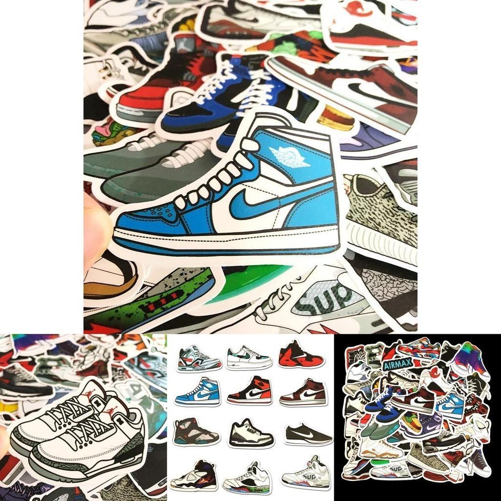 Unique And Creative Basketball Shoe Stickers For Laptop Skateboard And More