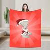Relax Americans Dads Cartoon Blanket Stuff Room Decorative  Throws And Blankets Super Soft Flannel for Couch