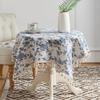 Nordic Floral Tablecloth With Cotton Polyester Blend For Home Dining And Decor