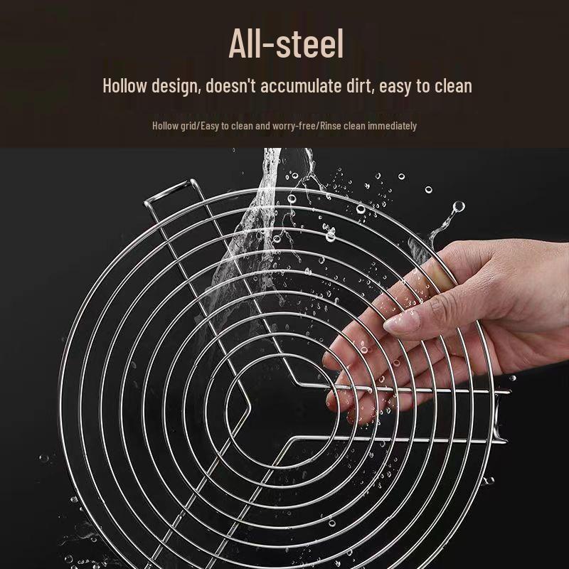 Stainless Steel Steaming Rack for High-Pressure Cookers, Steaming Grids, Plates, and Drawers with High/Low Feet for Kitchen Vegetables.