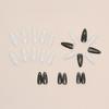 Almond Nail Sweet Cool Flash Nail Art European and American Fashion ins Style Fake Nail Finished Nail Art 24 Pieces