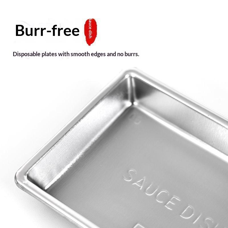 100Pcs Disposable Sauce Dish Sushi Seasoning Tray Plastic Mustard Bowl Dipping Plate Vinegar Container Serving Trays For Home