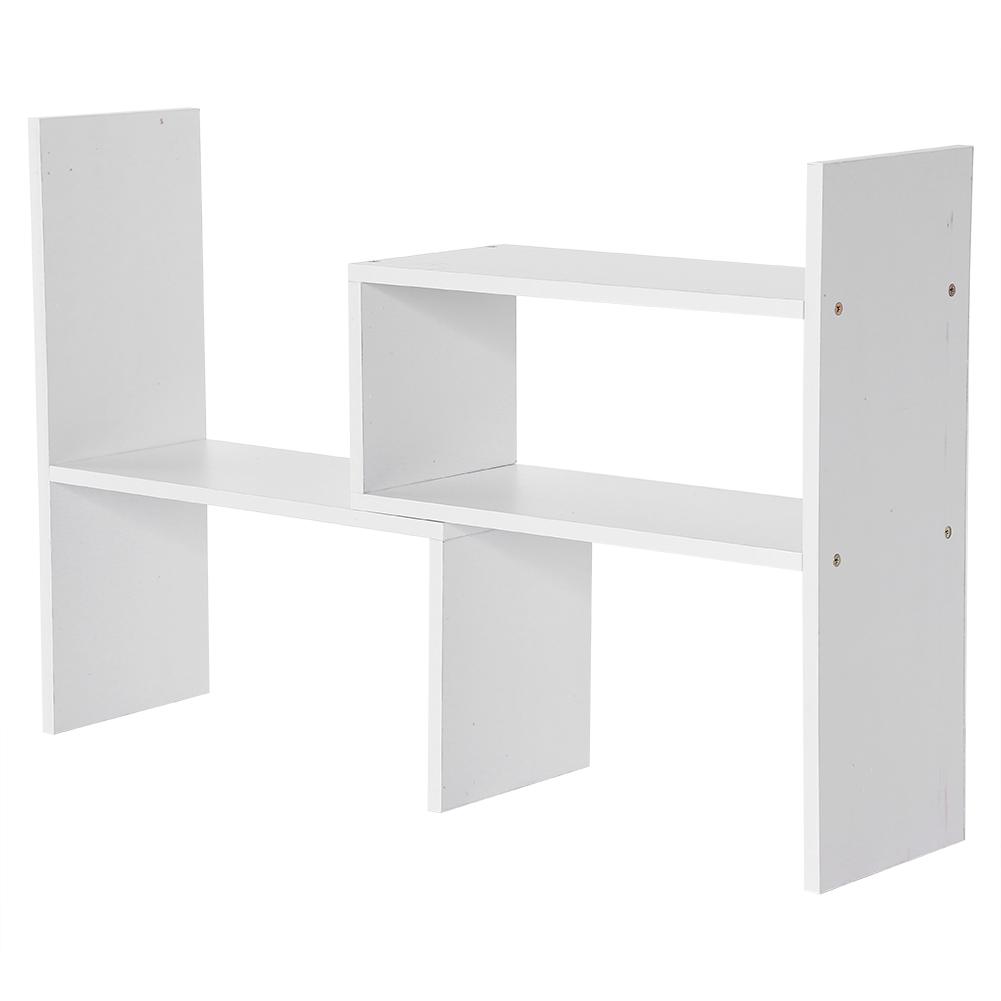 

DIY Table Desktop Storage Rack Display Shelf Organizer Counter Top Bookcase White белый