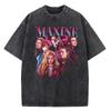 Quality Cotton Acid T Shirt American TV Series Stranger Vintage Washed Movie T-shirt ELEVEN 11 for Men Women