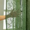 1pc Branch Embroidery Sheer Curtain 1PC Vintage Design with Grommet Hanging for Living Room Bedroom Balcony Kitchen Ready Made