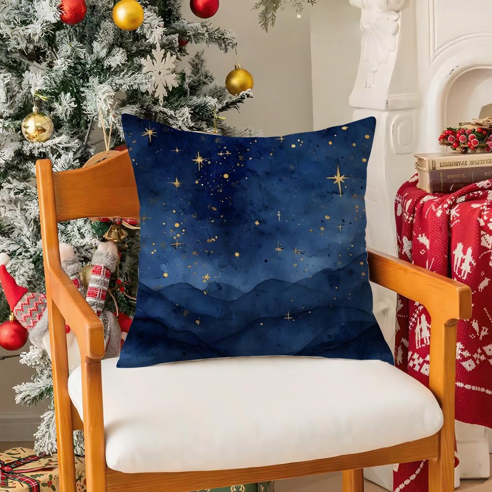 Beautiful Planets And Universe Lovers Pillow Case Silky Short Plush With Invisible Zipper Dustproof Sofa Cushion Cover