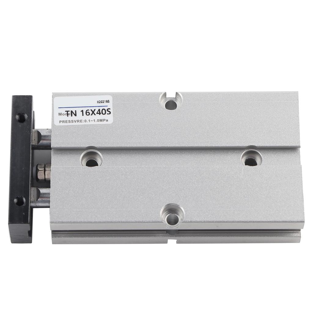 1 stk 16mm Boring Dobbel stang Dobbelvirkende Aluminiumslegering Pneumatisk Luftsylinder (40mm Slaglengde)