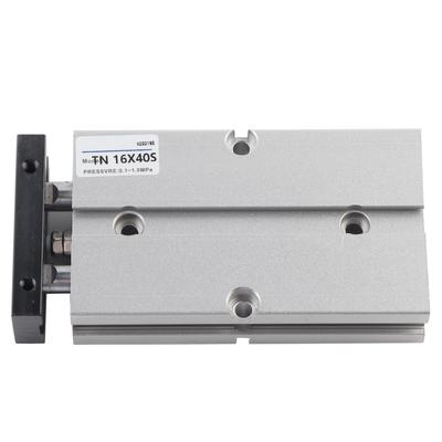 1 Stück 16mm Bohrung Doppelstange Doppeltwirkend Aluminiumlegierung Pneumatikzylinder (40mm Hub)