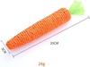 Cat Toy Carrot Sound Pet Products Bite Resistant Paper Rope Scratcher Clean Teeth Interactive Play Cat Carrot Chew Toy for Cat