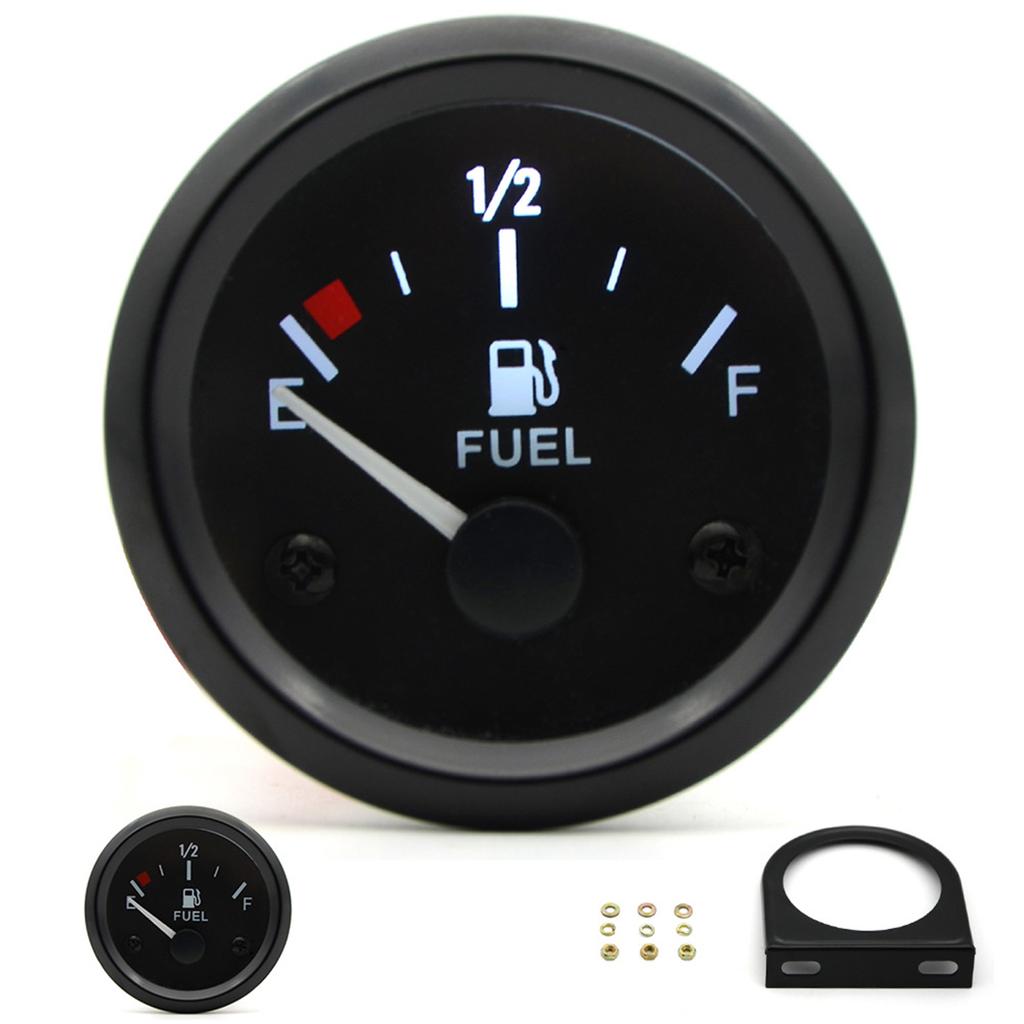 52mm Fuel Level Gauge Universal E 12 F Pointer Waterproof Oil Level Meter for Boat Yacht Truck