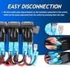 5 Gang Red LED Toggle Rocker Switch Panel 12V/20A, 24V/10A For Car Marine Boat RV Truck Waterproof