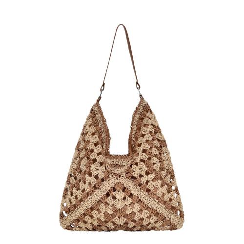 Bag Hand-woven Casual New Large-capacity One-shoulder Hollow Seaside Straw Holiday Beach Art Tote