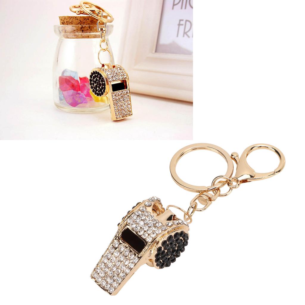 Keychain Zinc Alloy   Whistle Keychain Bag Decoration Ornament Metal Pendant Craft Jewelry Small Gift