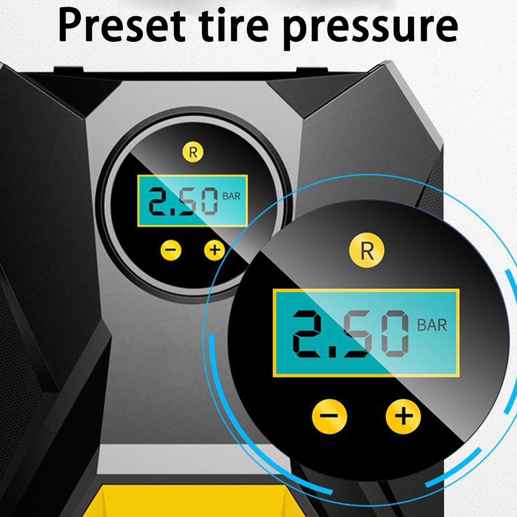 Tire Inflator Portable Air Compressor Cordless Air Pump 12v Electric Digital Display Pressure Gauge Cordless For Truck Car