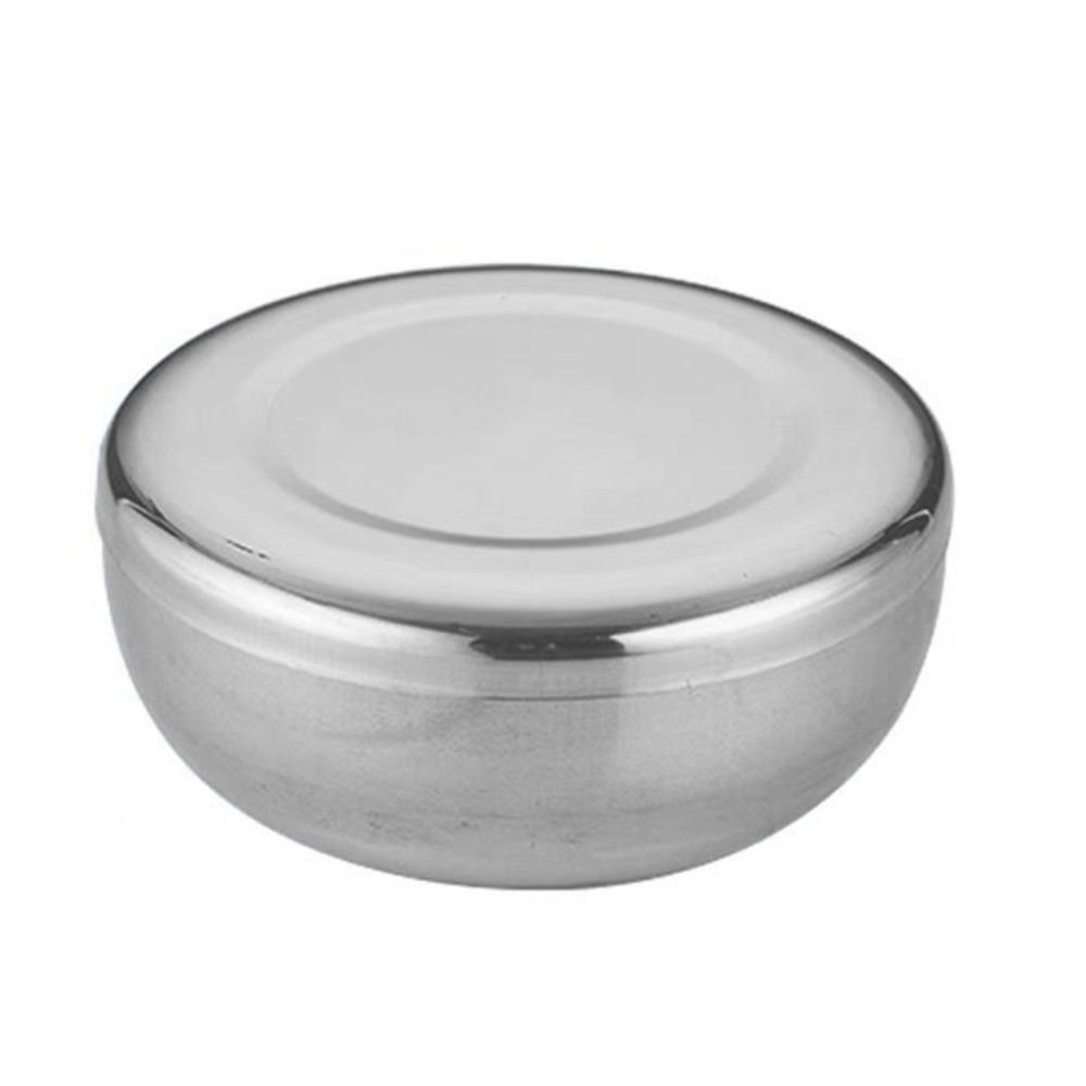 Single Layer Korean Stainless Steel Bowl Round Children Bowl Tableware Rice Bowl Cream Foam