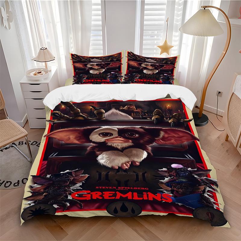 3pcs Gremlins Cover Set,Soft Comfortable Duvet Cover,Guest Room (1*Duvet Cover + 2*Pillowcases, Without Core) yy251024185