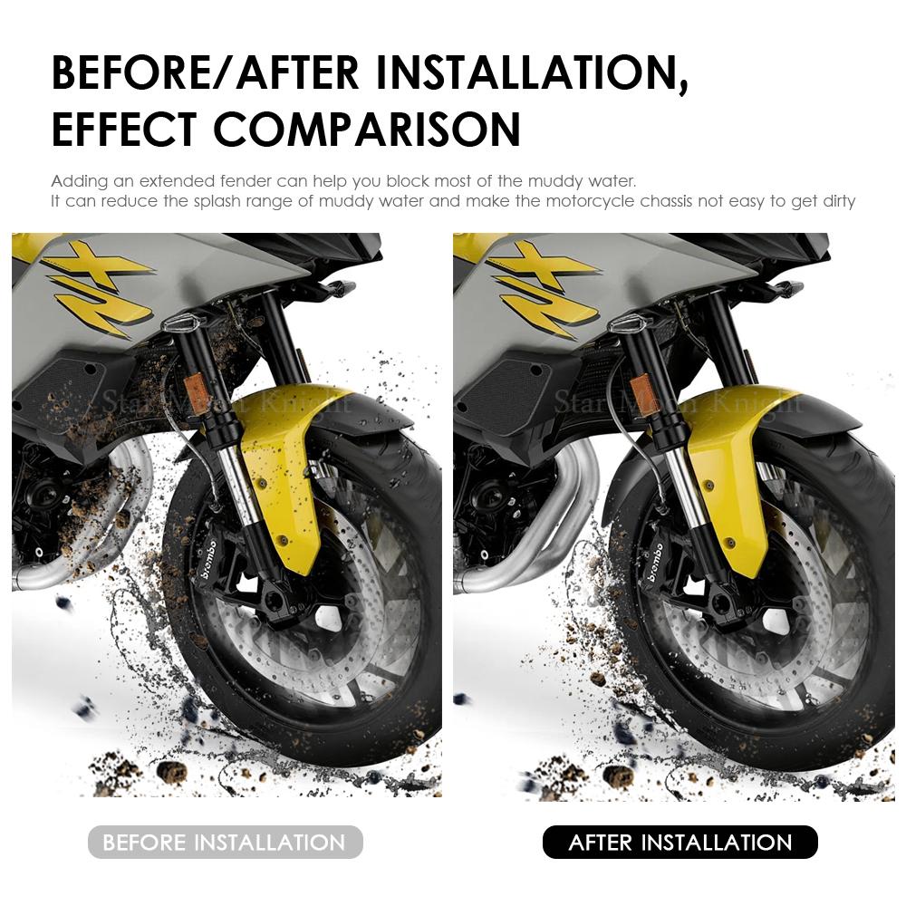 Motorcycle Front Mudguard Fender Rear Extender Extension For BMW F900XR S1000XR F 900 XR S 1000 XR -