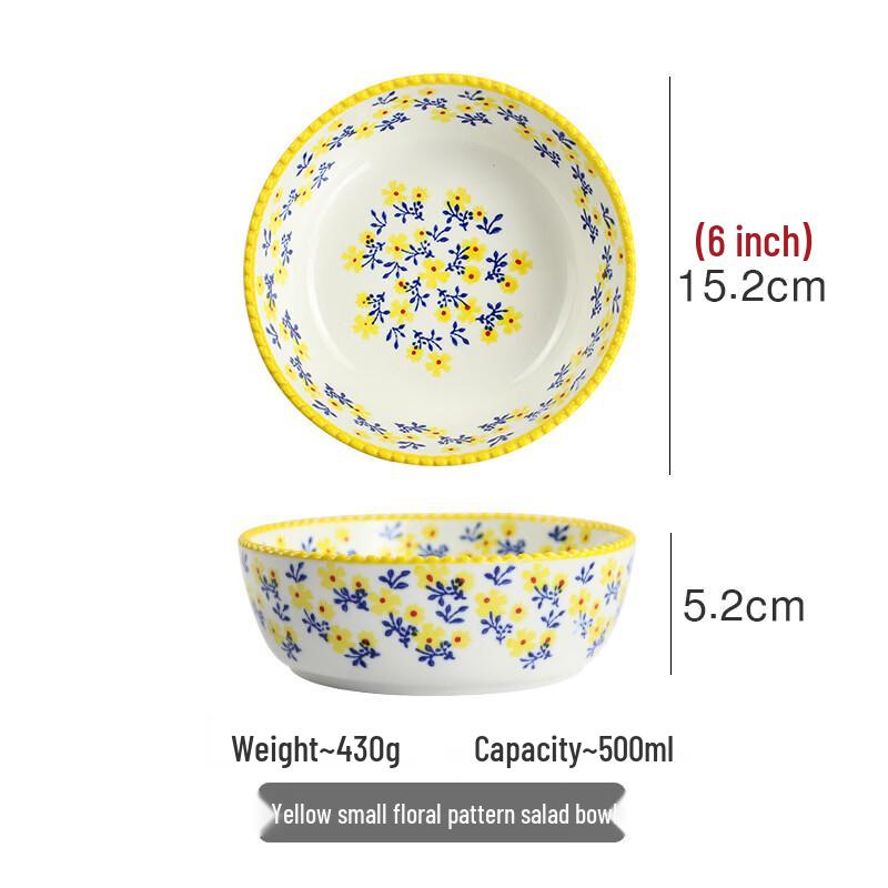 

Floral Ceramic Salad & Rice Bowls