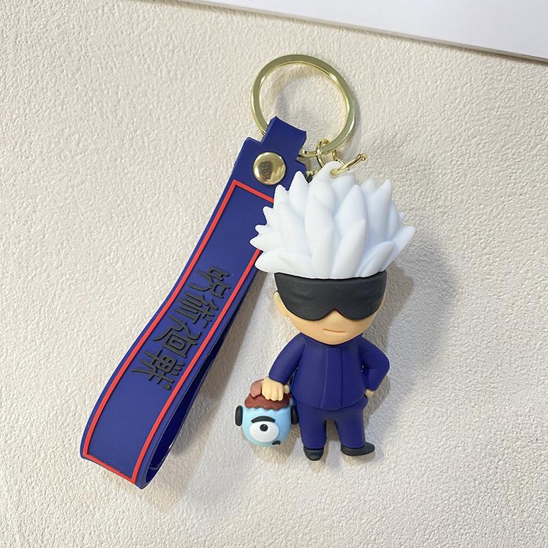 Jujutsu Kaisen Gojo Satoru Itadori Yuji Fushiguro Megumi Anime Plush Keychain Pendant Cute Manga Doll Figure Japanese