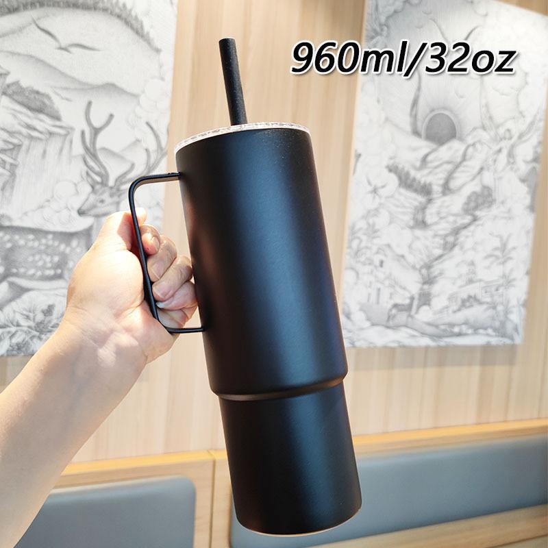 Outdoor 32oz Stainless Steel Insulated Mug With Handle For Camping And Travel