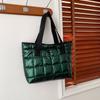 2025 Winter Versatile Influencer Shoulder Bag: Stylish Textured Makeup Tote