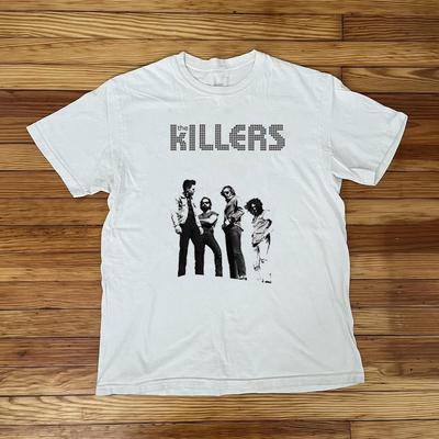 NEW!! The Killers Band White Cotton All Size S-5XL Gift For Fans T-shirt