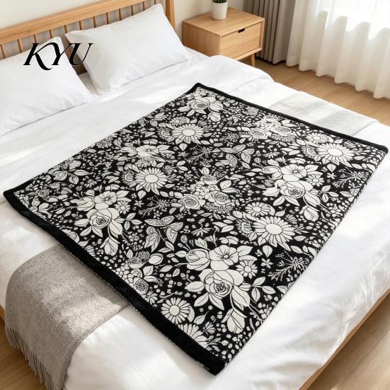 Waschbare Filzstifte für Stoffkunst DIY Maldecke mit 24 Stiften, Gestalte deine eigene Decke, 150 x 59" DIY Partygeschenke Kinder 45" Weich Gemütlich