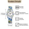 Cute Analog Display Waterproof Quartz Watch with Stretchable Strap and Fashion Accessory Perfect for or Her Gift Women's - Leisure, Business, -