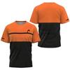 T-shirt da uomo stampata in 3D con freccia, asciugatura rapida, per sport come Tennis, Pickleball, Badminton, Moda di strada, Manica corta