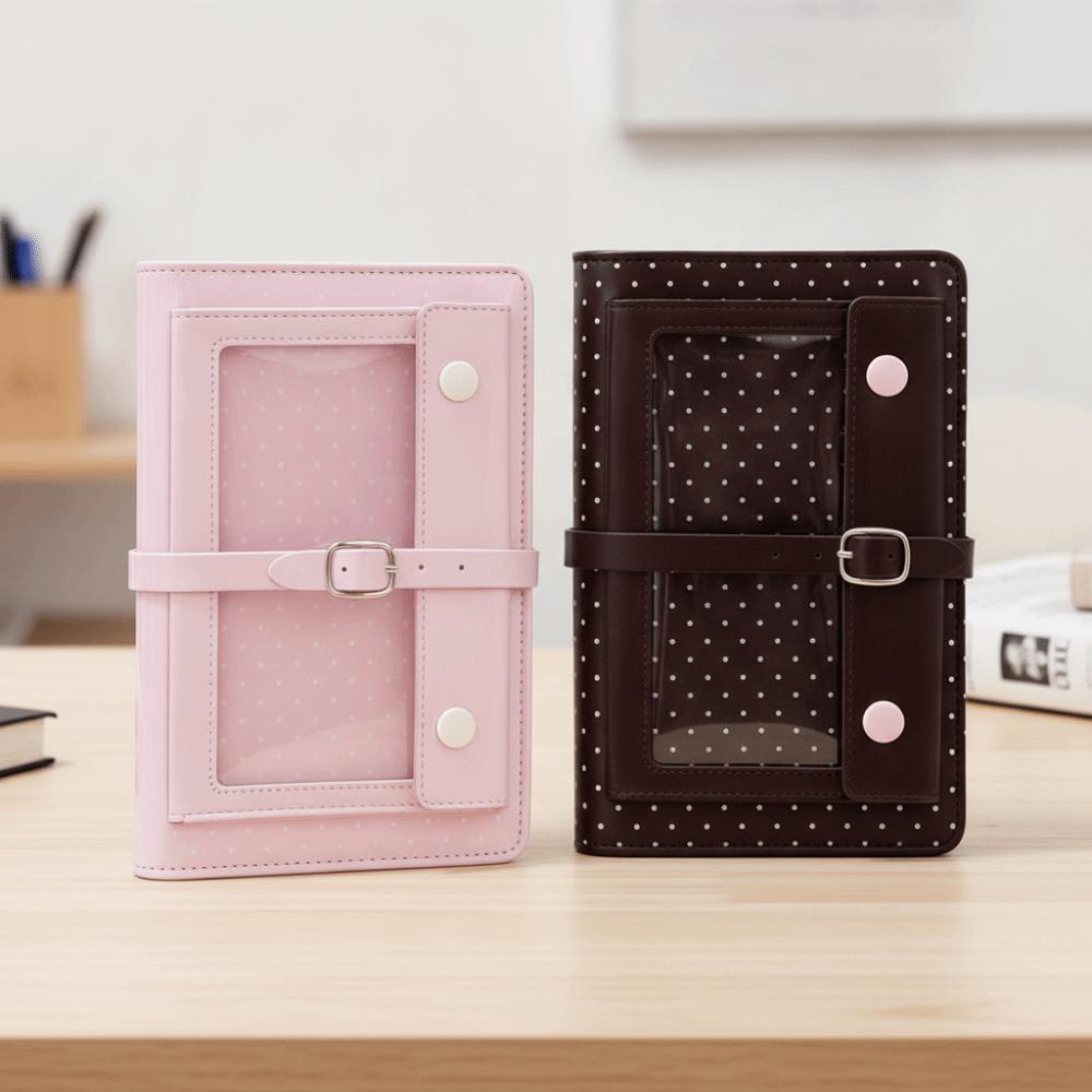 Portable Compact Itabag Planner Notebook Six Ring Clear Window Diary Badge Display