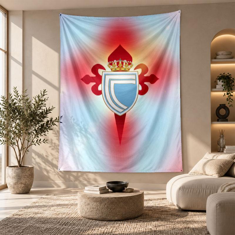 Decorative Tapestry,Celta Vigo FC Printed Wall Art, Lightweight Wall Hanging For Bedroom Background