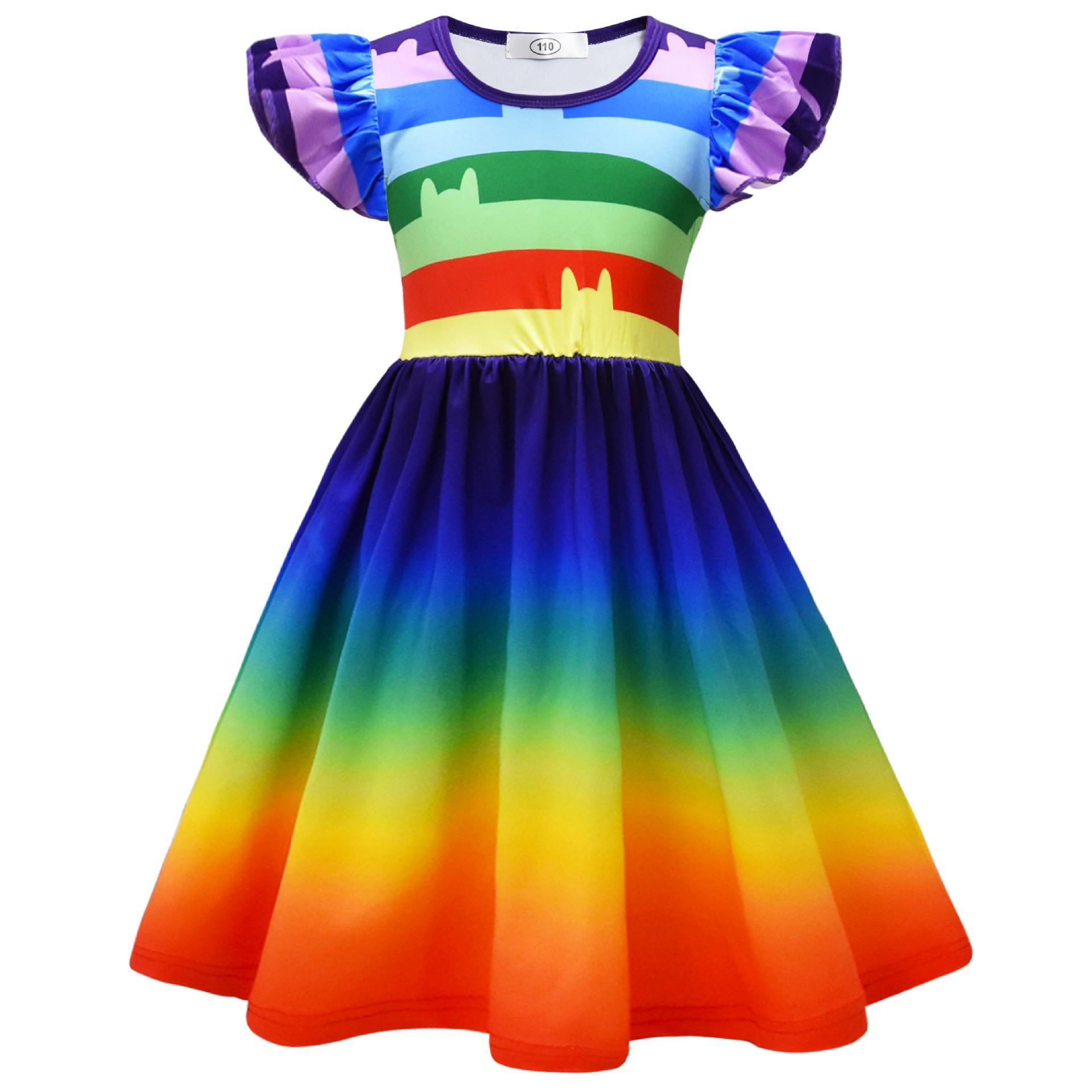 New, Gaby s Doll House, Girls  Skirt, Girls  Flying Sleeve Dress, Princess Dress 110