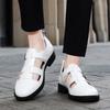 Fashion Non-slip Sports Shoes Lightweight Business Sandals Men Outdoor Casual Flats Summer Fashion Sandals Genuine Leather Beach Shoes