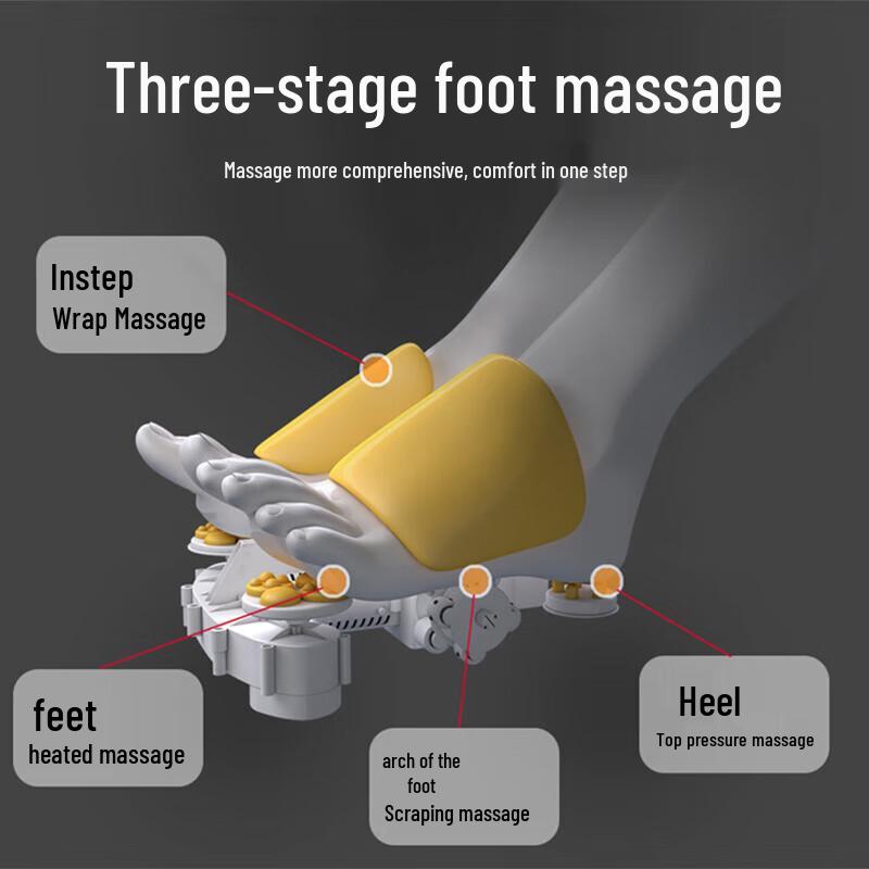 Jiashengda Airbag Heat Foot Massager CN plug (adapter included)
