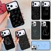 Minimalist Line Cat Phone Case For iPhone 17 Air 14 15 13 12 Max Cover For Apple 16e 11 Pro Max Plus Coque
