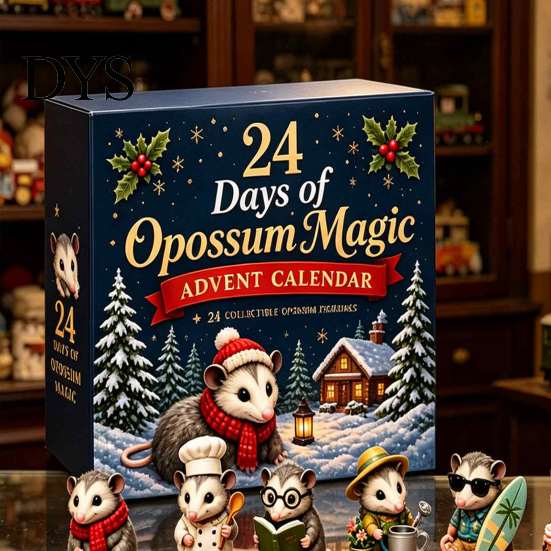 Secret Santa Gifts for Pet Lovers 2026 Christmas Advent Calendar, 24-Day Acrylic 2D Ornament Set with Tree Pendant Animal Figures, Hanging Decor,