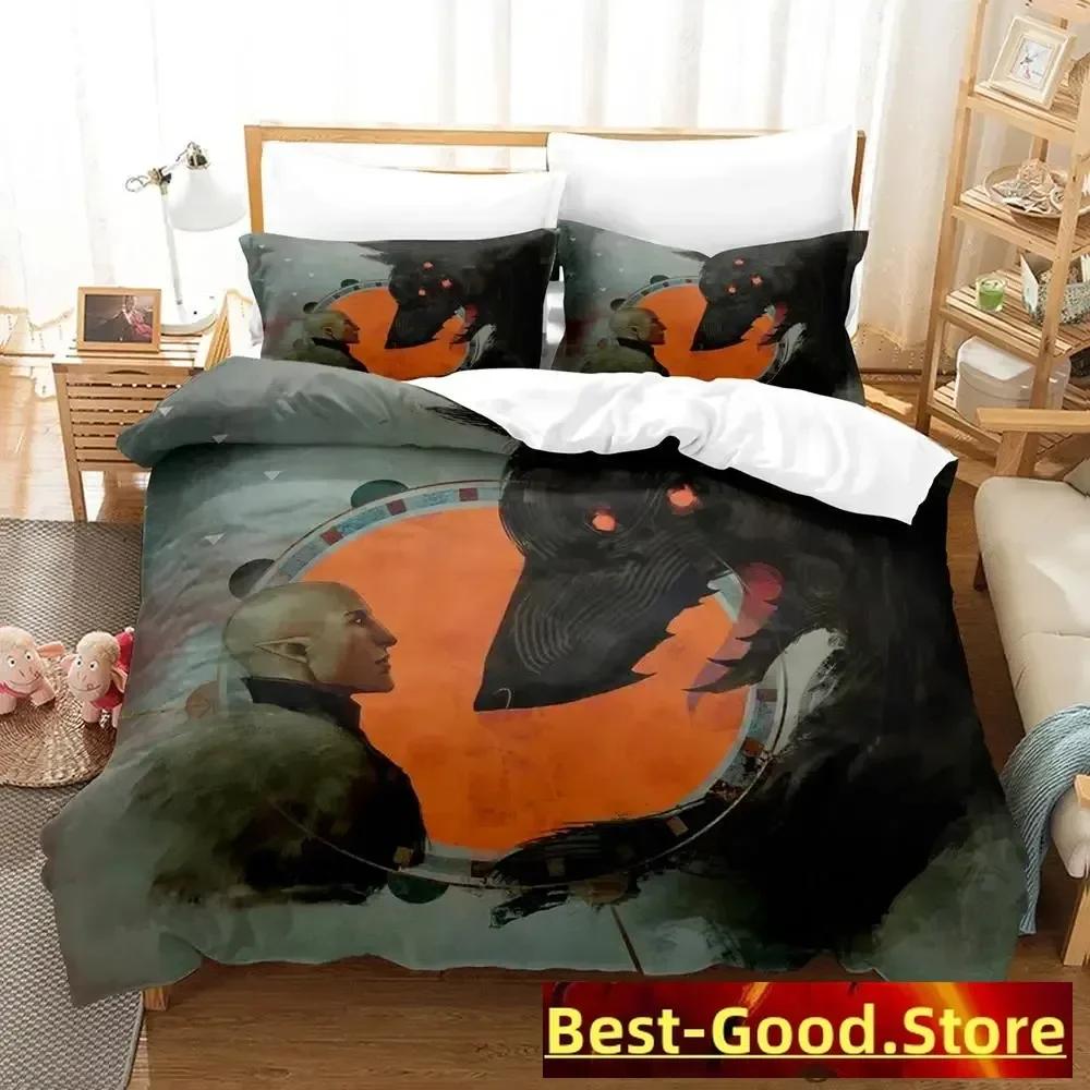Dragon Age Dreadwolf Bedding Set Printed Duvet Cover Pillowcase Single Double Queen Super King Size Sets