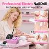 Rosa Nagelbohrer Maschinen Wiederaufladbar Efile Nagelbohrer Tragbar Hochgeschwindigkeits Nagelbohrer Für Zuhause